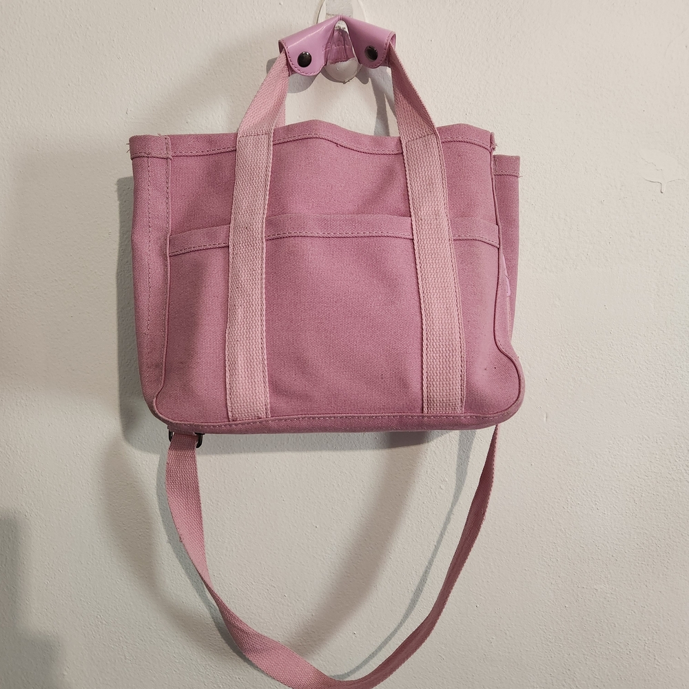 Elegant Pink Canvas Tote Bag